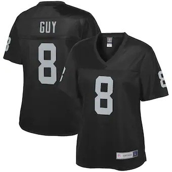 womens nfl pro line ray guy black las vegas raiders retired